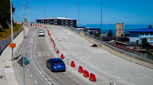Adelantaron para este jueves la apertura del tránsito bidireccional en cuesta Ejército de Puerto Montt